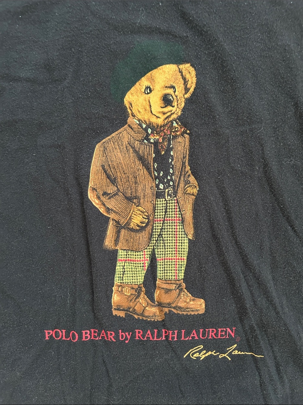 Ralph lauren polo bear beret t shirt mens medium - Picture 3 of 5
